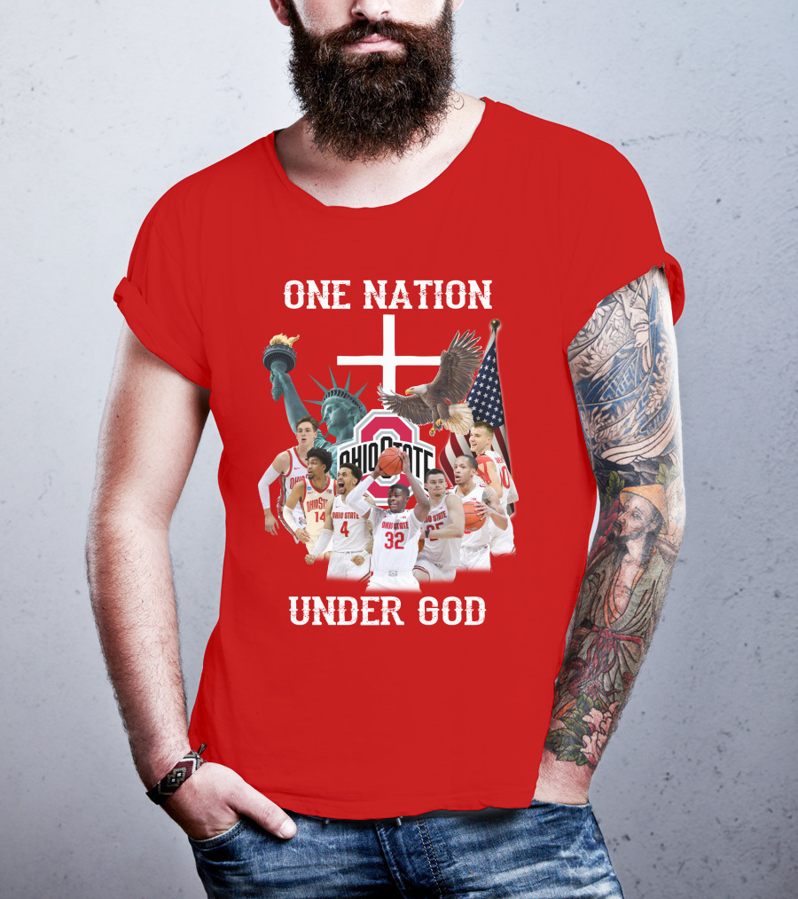 Ohio State Basketball One Nation Under God T-Shirt