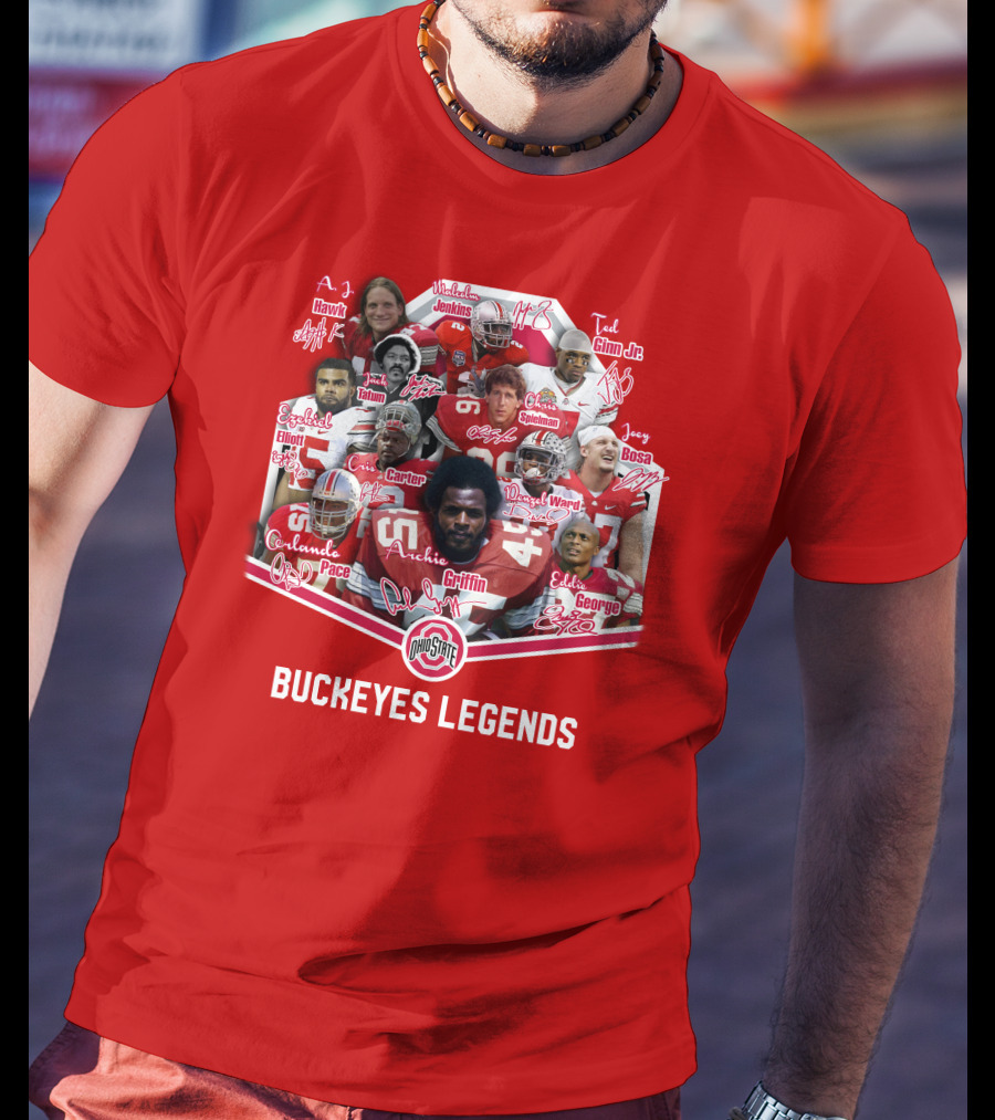 Ohio State Buckeyes OSB Legends Football Stars T-Shirt