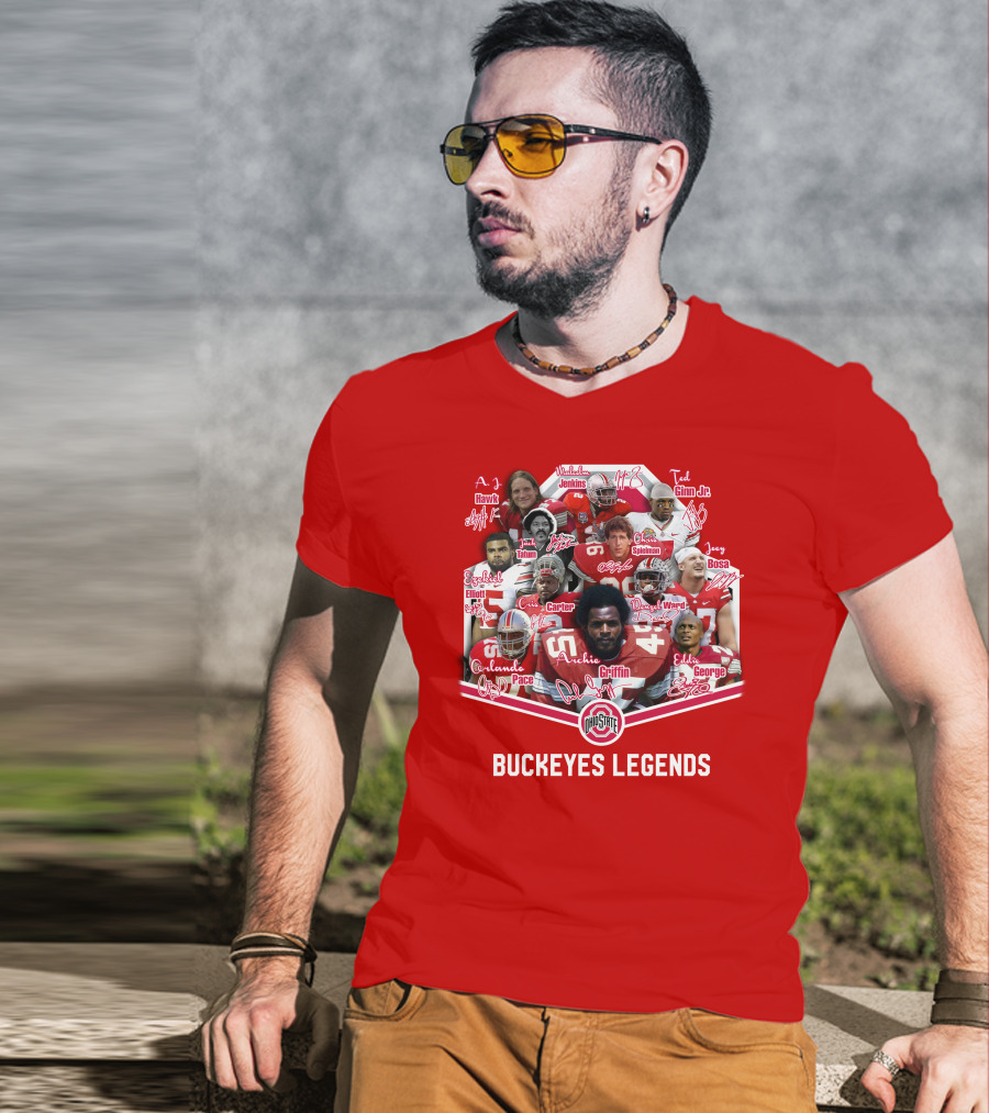 Ohio State Buckeyes OSB Legends Football Stars T-Shirt