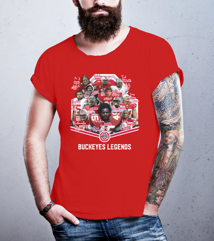 Ohio State Buckeyes OSB Legends Football Stars T-Shirt