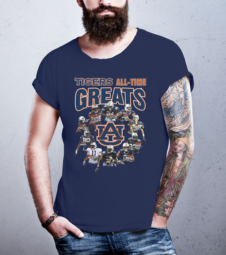 Tigers All-Time Greats Auburn Football Legends T-Shirt