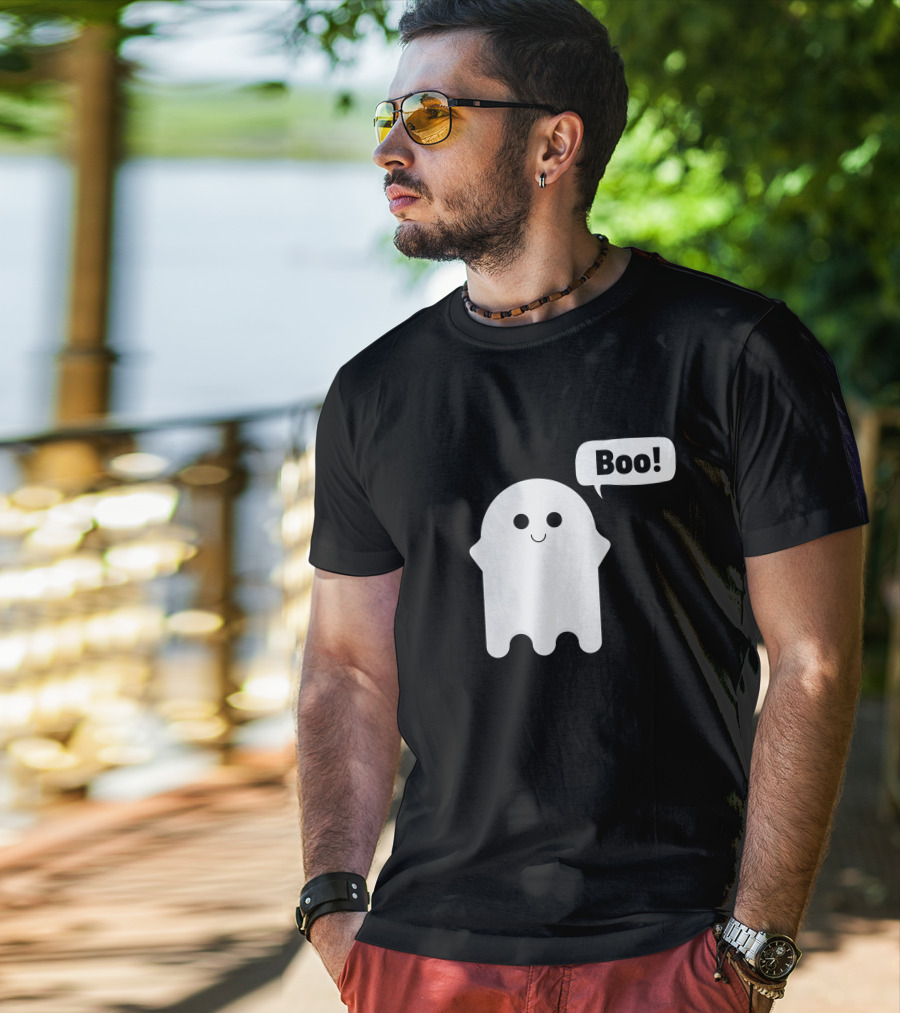 Cute Smiley Ghost Boo Edition T-Shirt