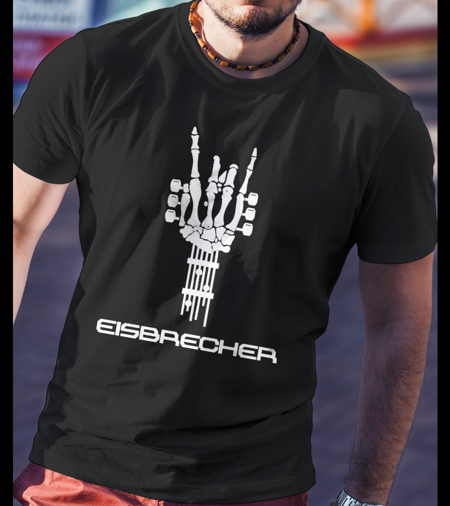 Eisbrecher Skeleton Rock Hand T-Shirt