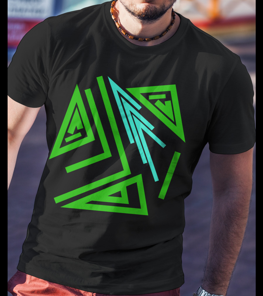 Mystical Geometry Alchemy Symbol And Magic Runes Sign T-Shirt