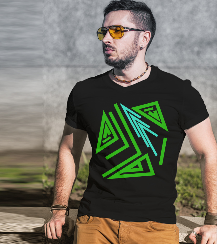 Mystical Geometry Alchemy Symbol And Magic Runes Sign T-Shirt