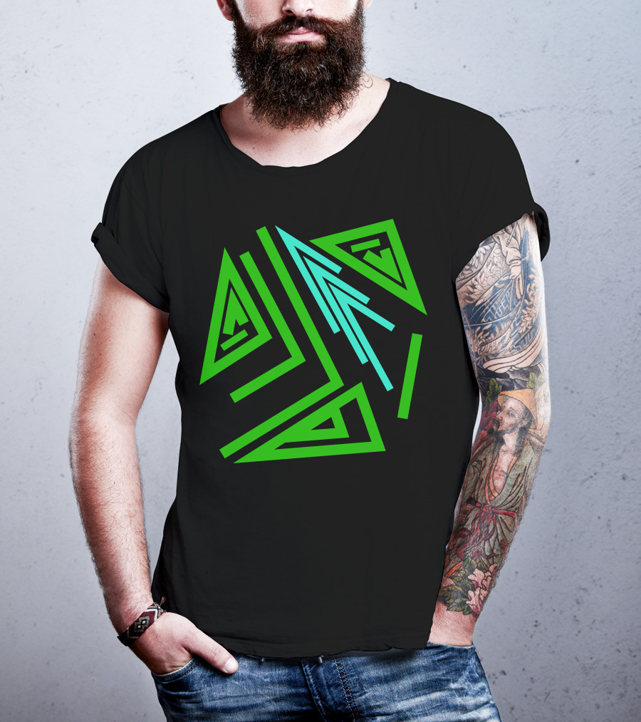Mystical Geometry Alchemy Symbol And Magic Runes Sign T-Shirt