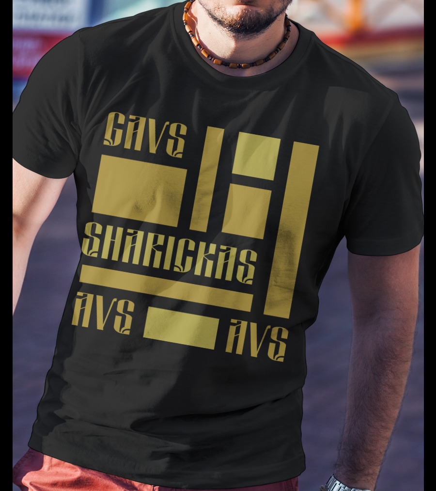 CAVS SHARICKAS AVS AVS Unique Lettering T-Shirt