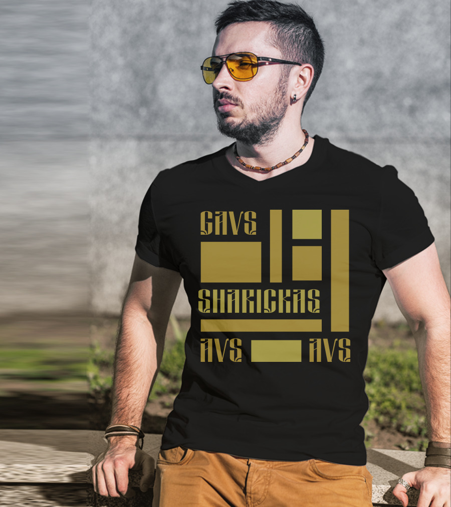 CAVS SHARICKAS AVS AVS Unique Lettering T-Shirt