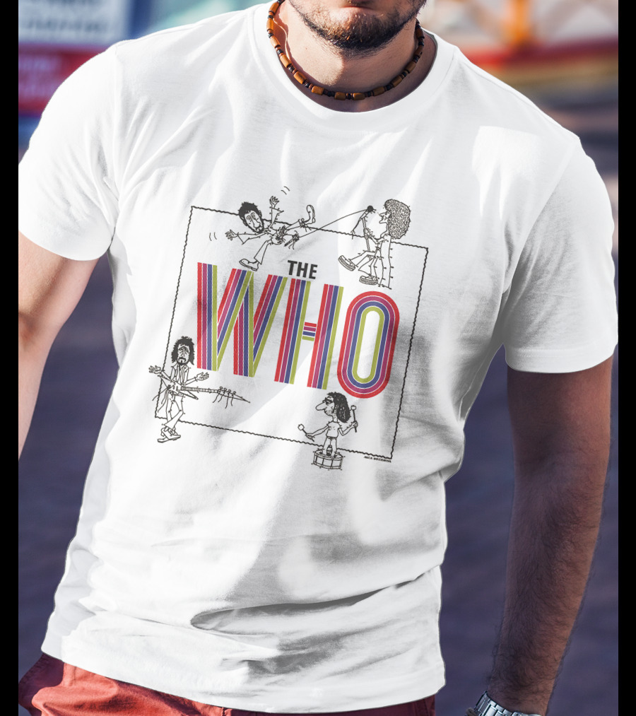 BNTW140707BN The Who Cartoon Band Members T-Shirt