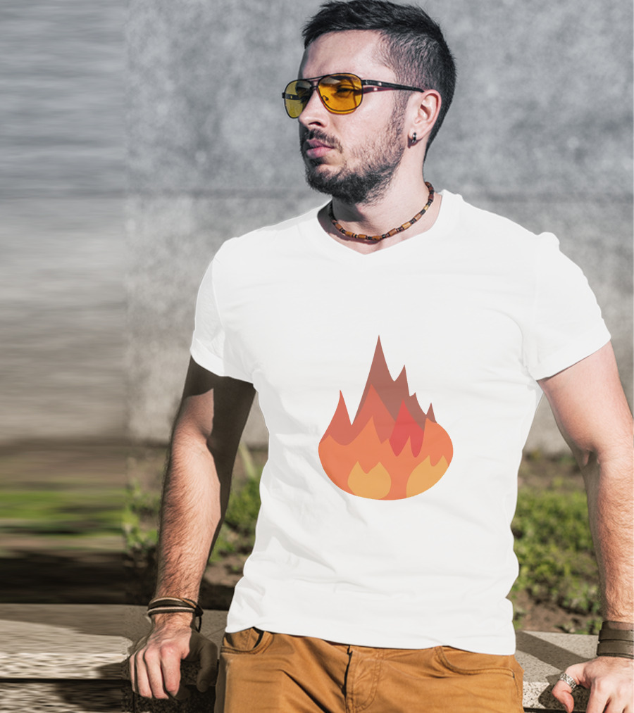 Sapnap Fire Icon Flame Symbol Gaming Merchandise T-Shirt