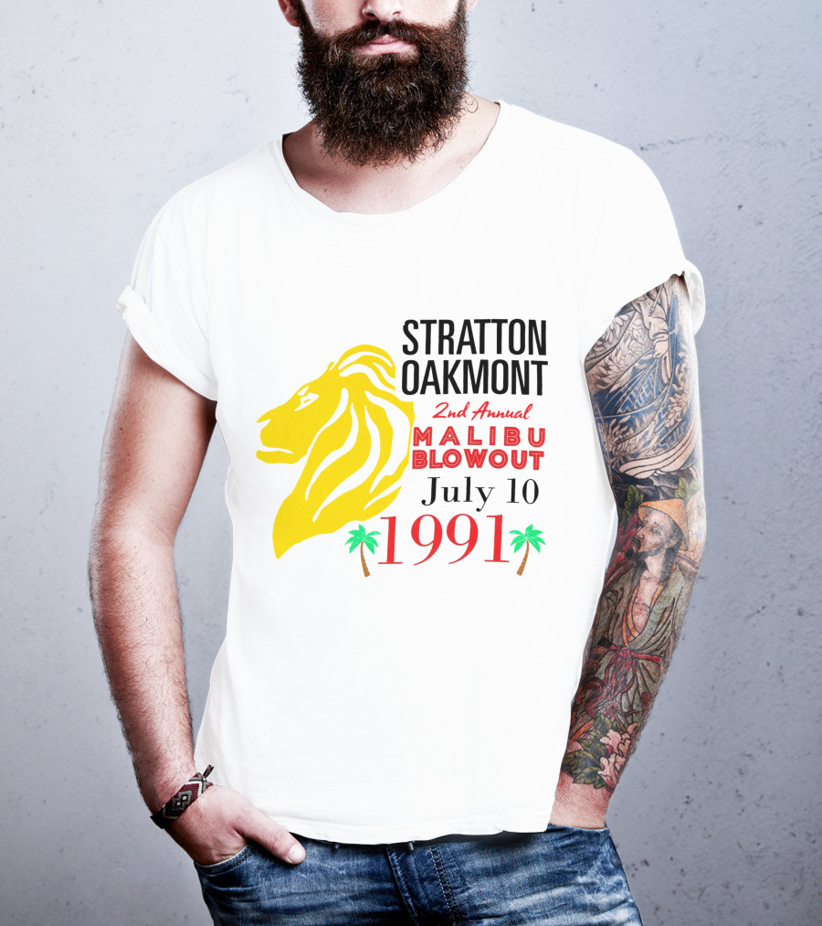 Stratton Oakmont 2nd Annual Malibu Blowout July 10 1991 T-Shirt