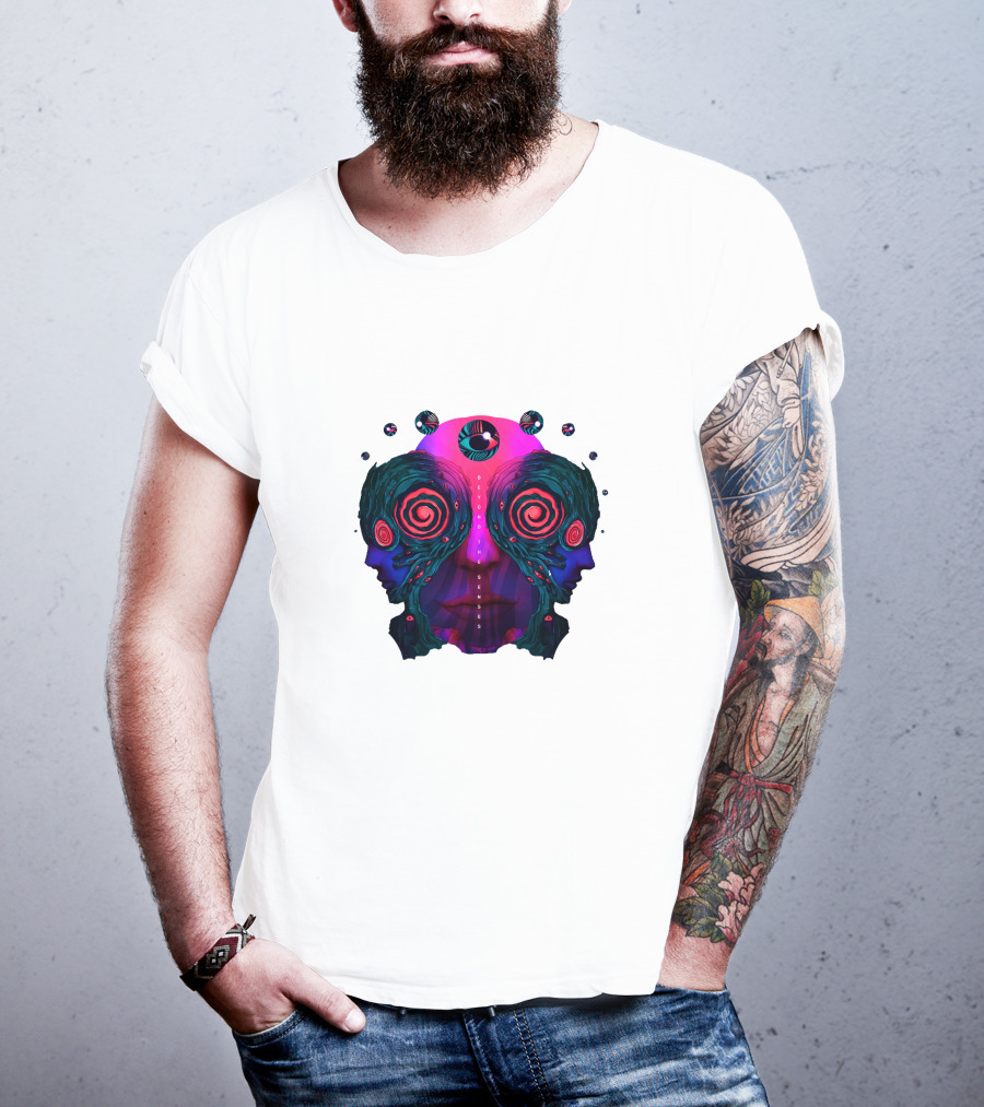 Rezz Beyond The Senses Psychedelic Faces T-Shirt