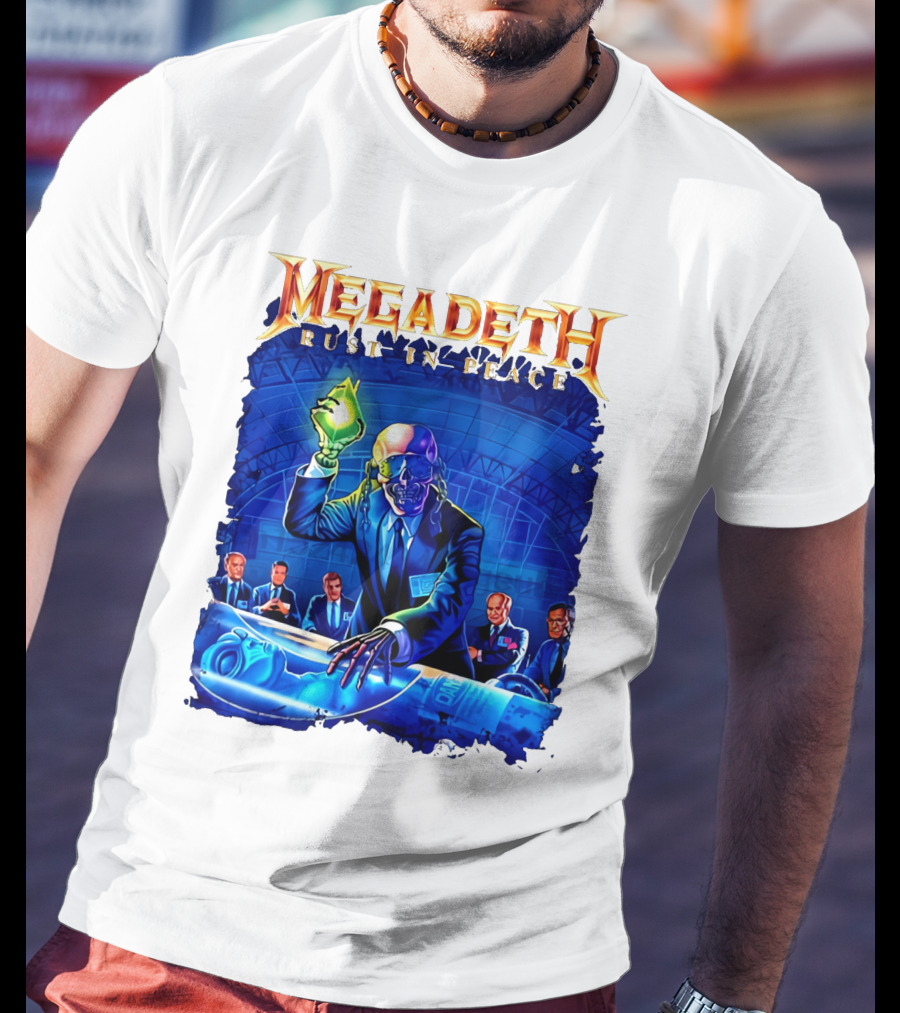 Plus Size Megadeth Rust In Peace M234xl M494 Raglan Summer T-Shirt