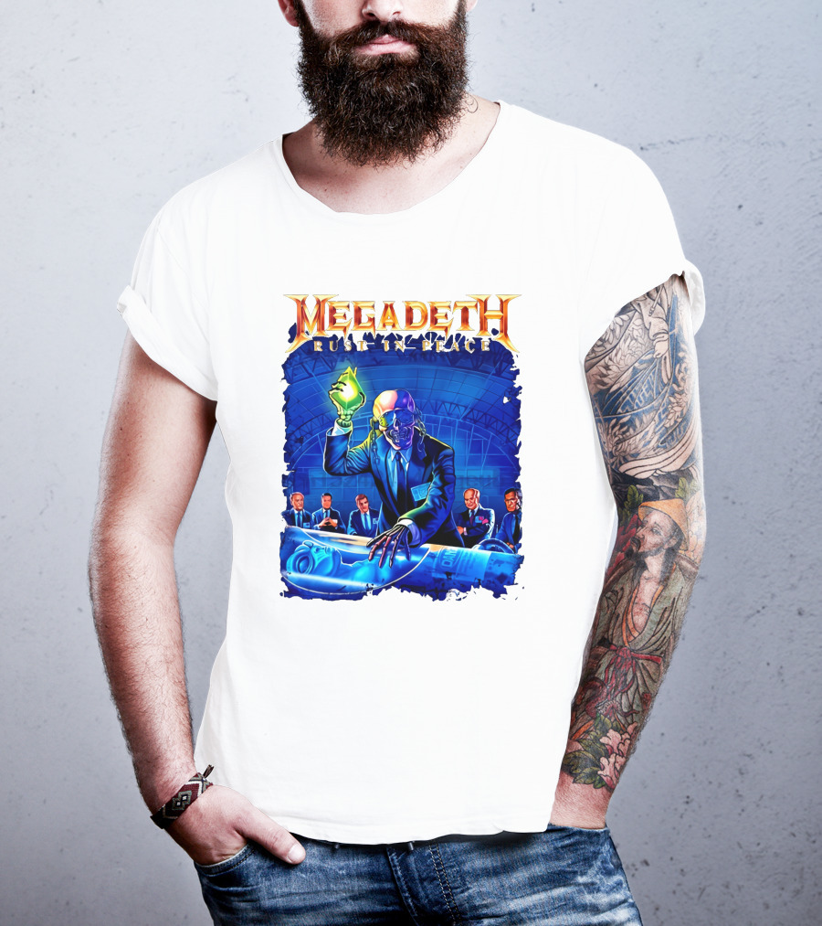 Plus Size Megadeth Rust In Peace M234xl M494 Raglan Summer T-Shirt