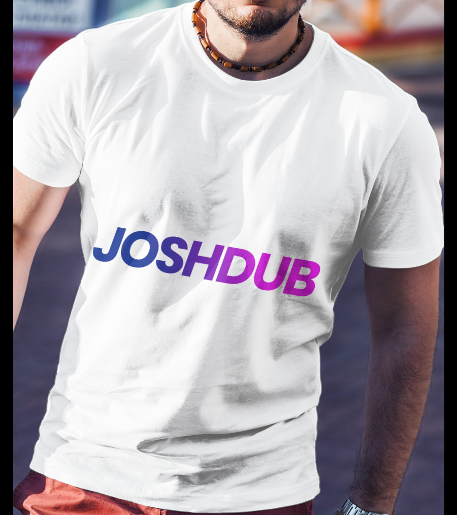Joshdub Gradient Logo Men T-Shirt