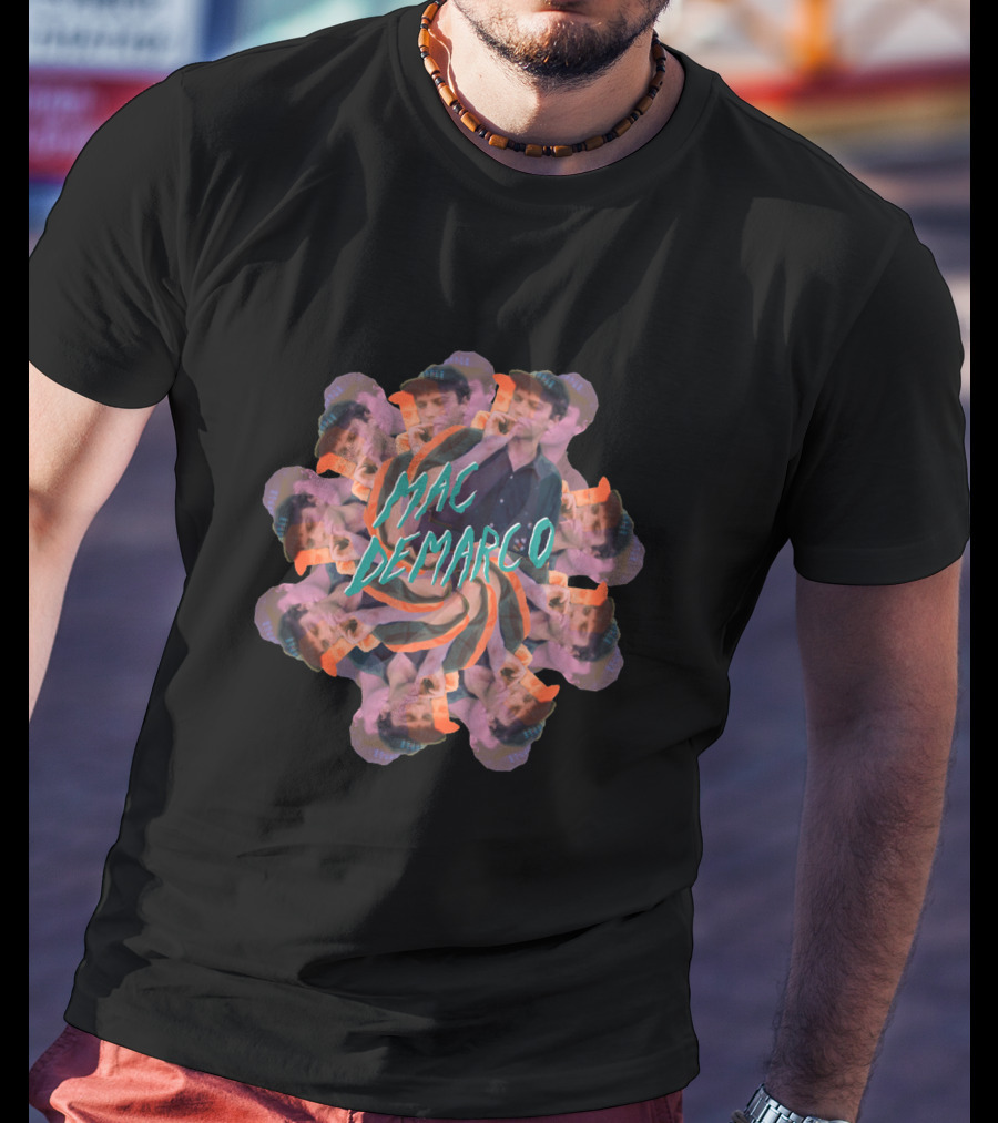 Mac DeMarco Flower Essential 1743 Psychedelic Spiral T-Shirt