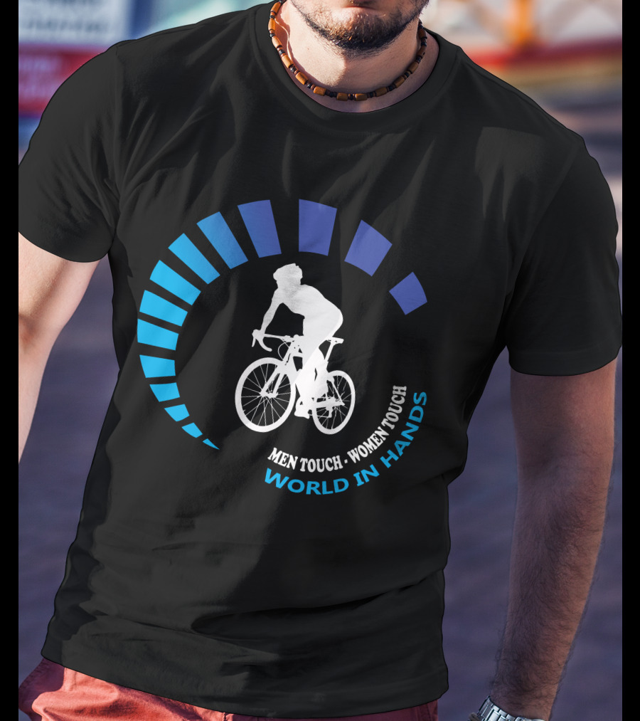 MEN TOUCH WOMEN TOUCH VINTAGE EUROPEAN WORLD IN HANDS T-Shirt
