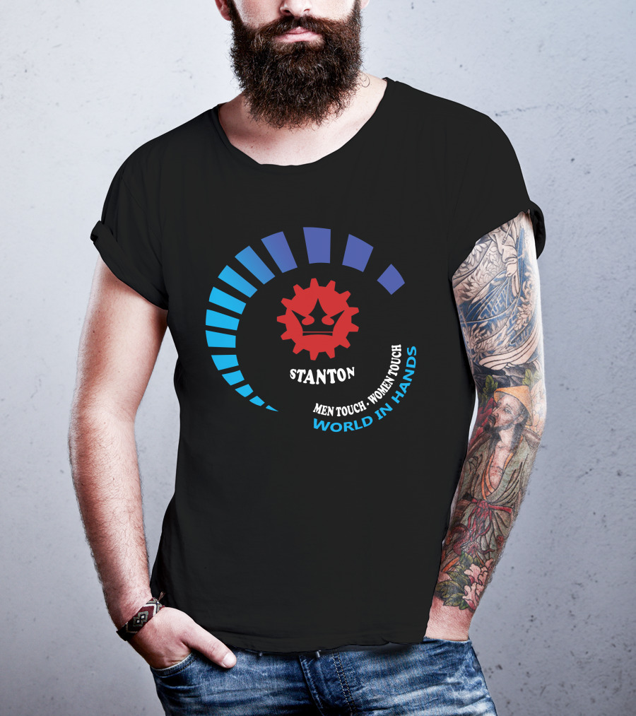 STANTON Men Touch Women Touch World In Hands T-Shirt