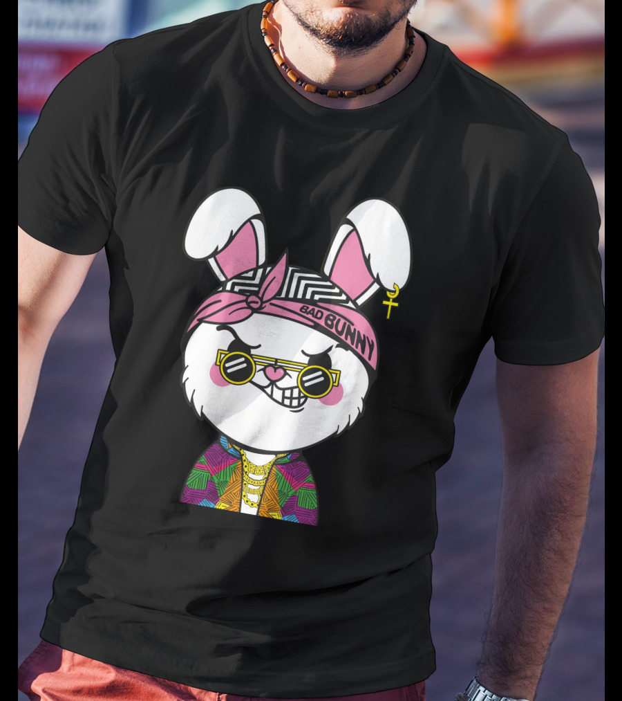 Bad Bunny Savage Rabbit Colorful T-Shirt