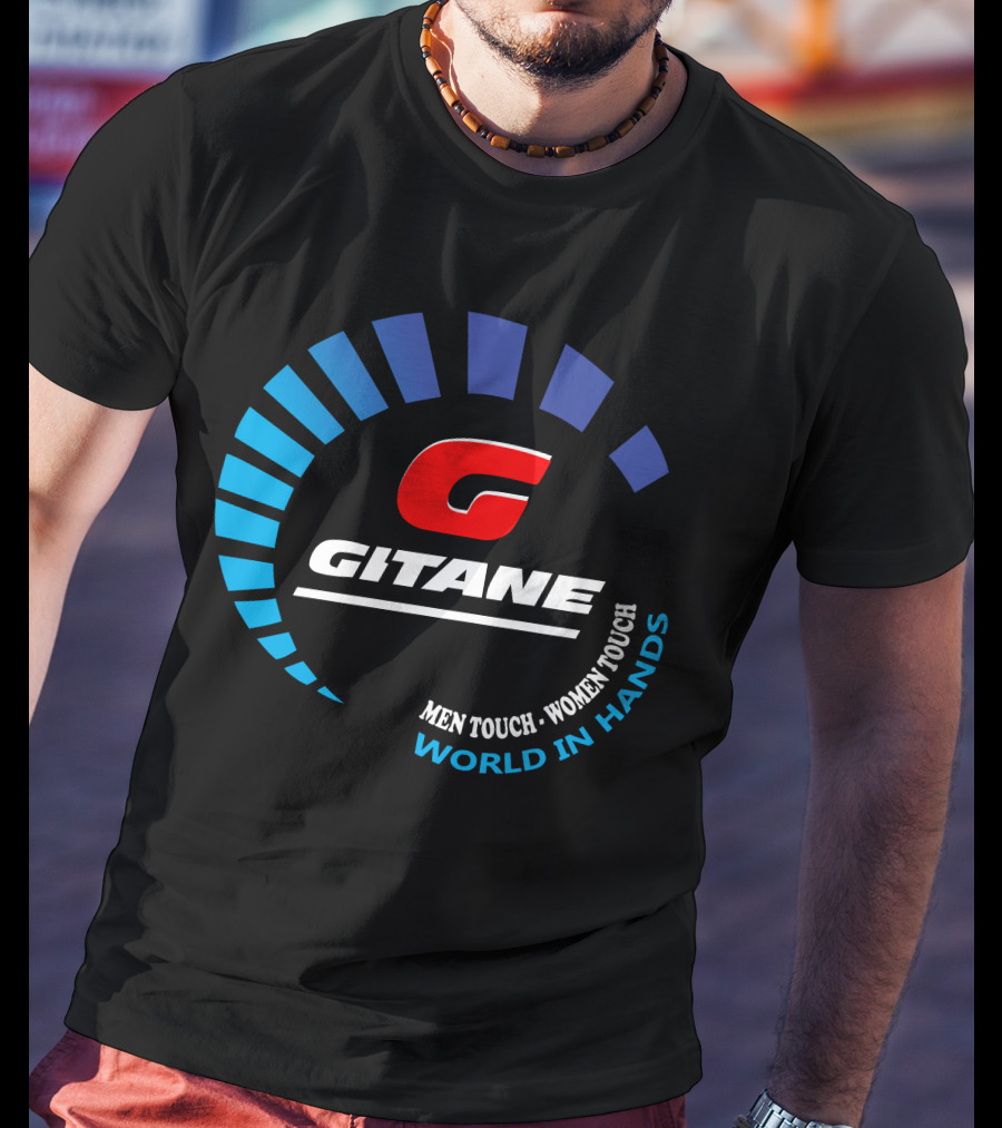 GITANE Men Touch Women Touch World In Hands T-Shirt
