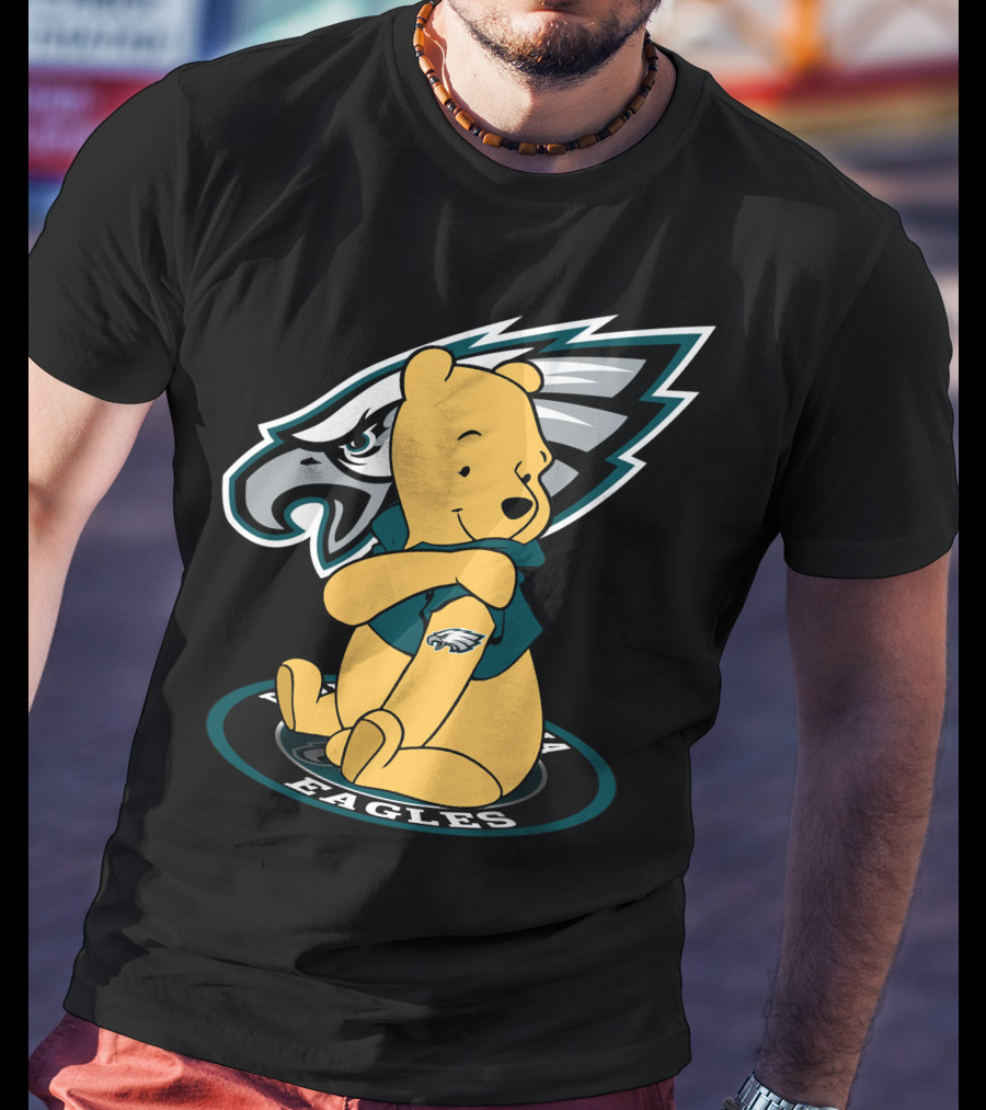 Philadelphia Eagles Pooh Bear Crossover T-Shirt