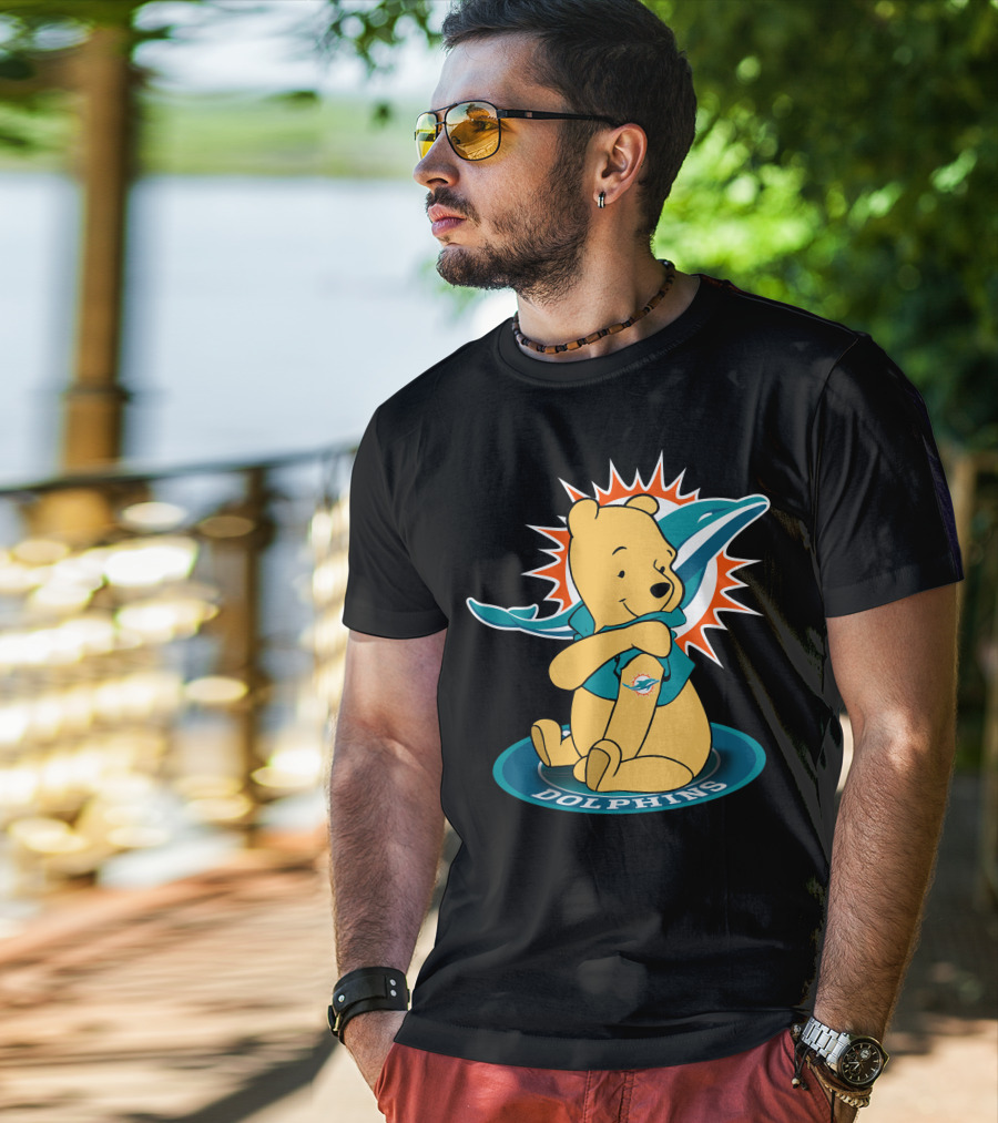 Winnie Pooh Miami Dolphins T-Shirt
