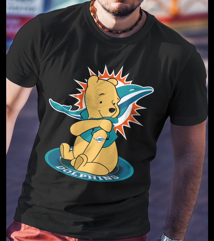 Winnie Pooh Miami Dolphins T-Shirt