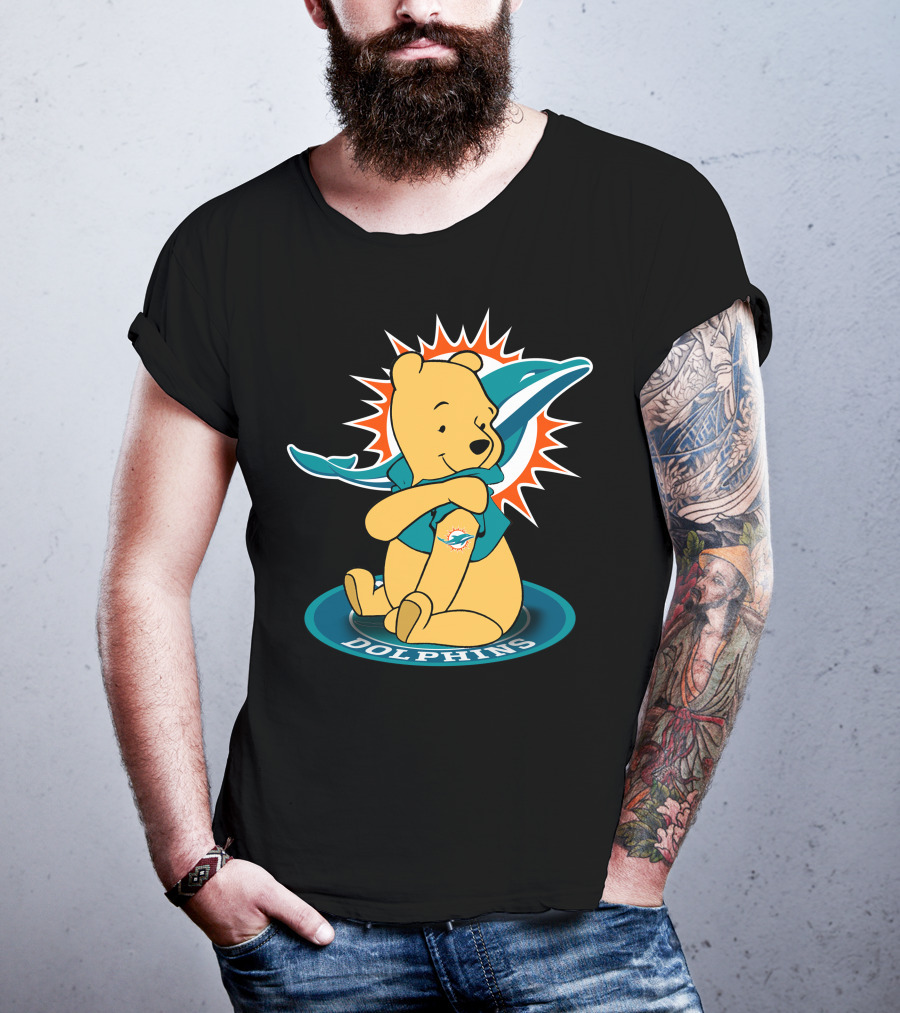 Winnie Pooh Miami Dolphins T-Shirt