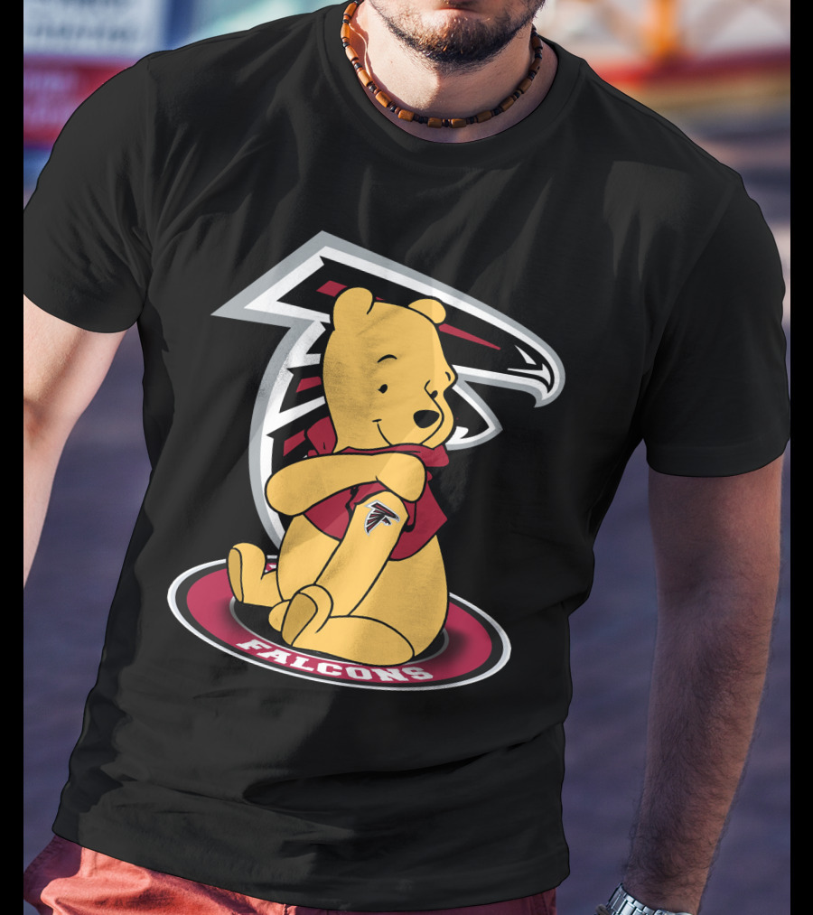 Winnie The Pooh Atlanta Falcons Crossover Fan T-Shirt