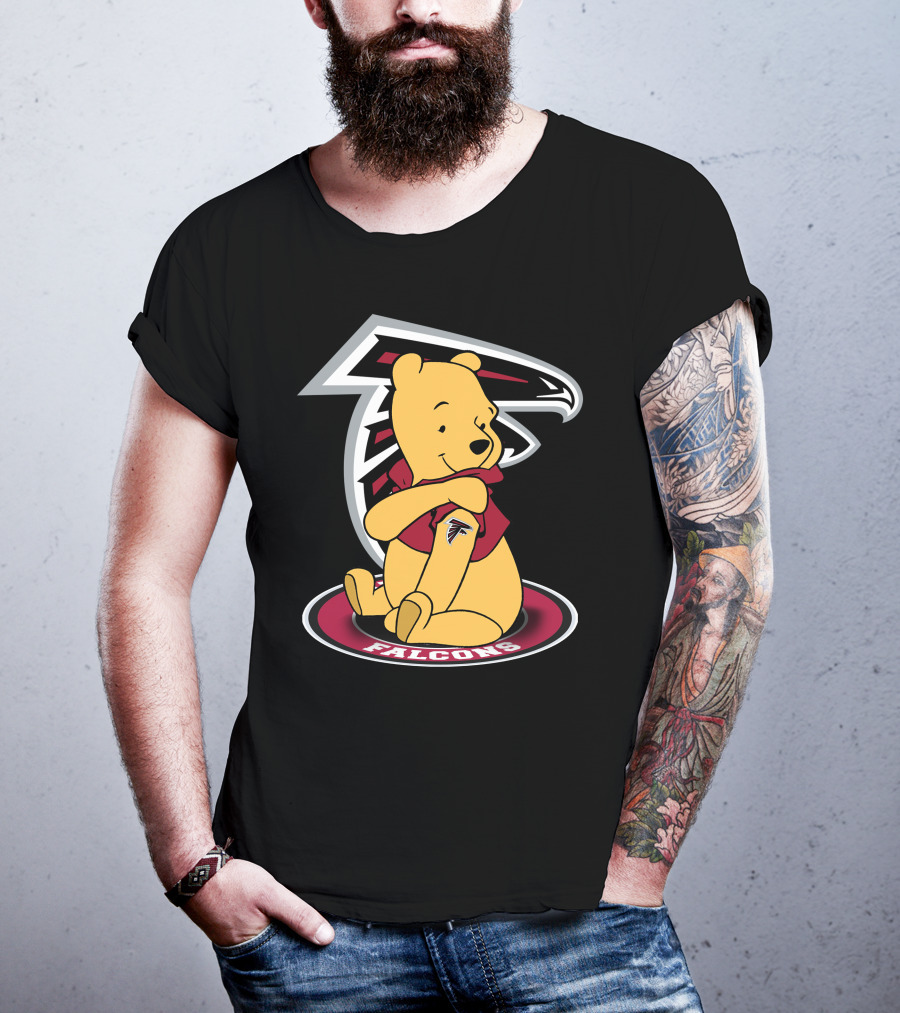 Winnie The Pooh Atlanta Falcons Crossover Fan T-Shirt