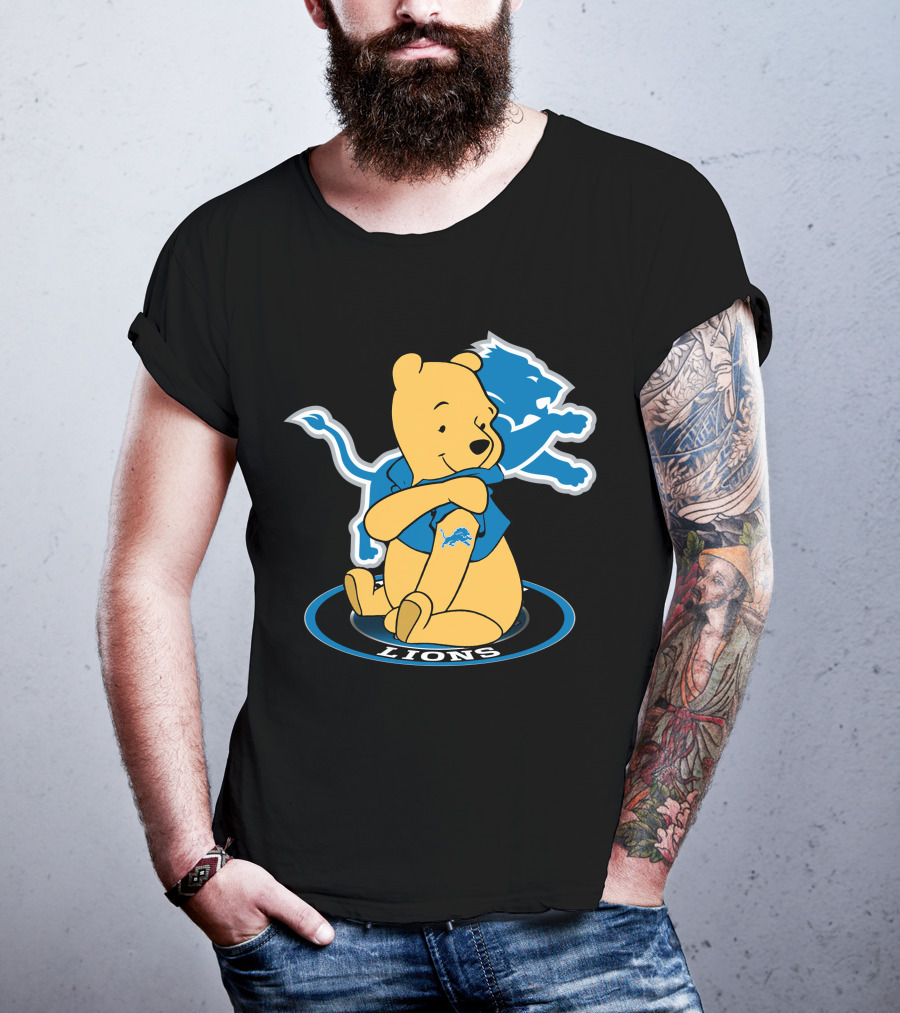 Lions Pooh Bear Detroit Crossover T-Shirt