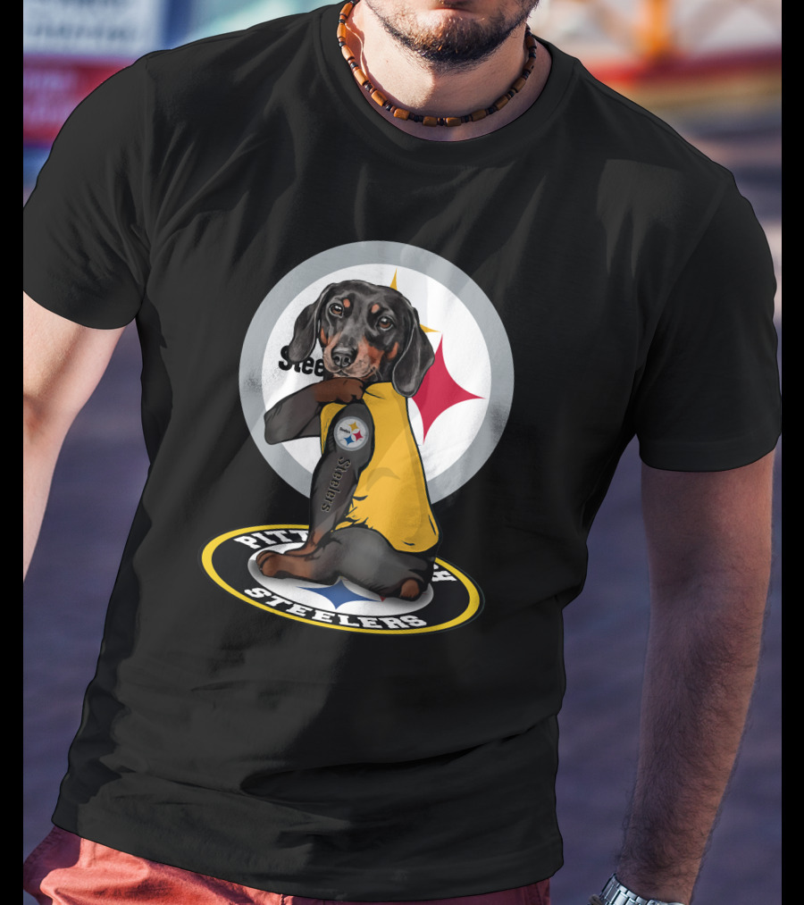 Steelers Dachshunds NFL T-Shirt