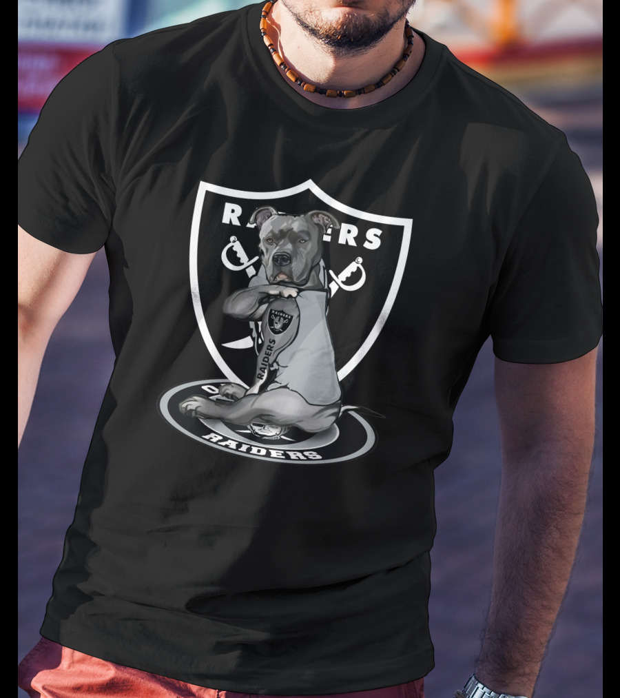 Raiders Pitbull Loyalty Shield T-Shirt