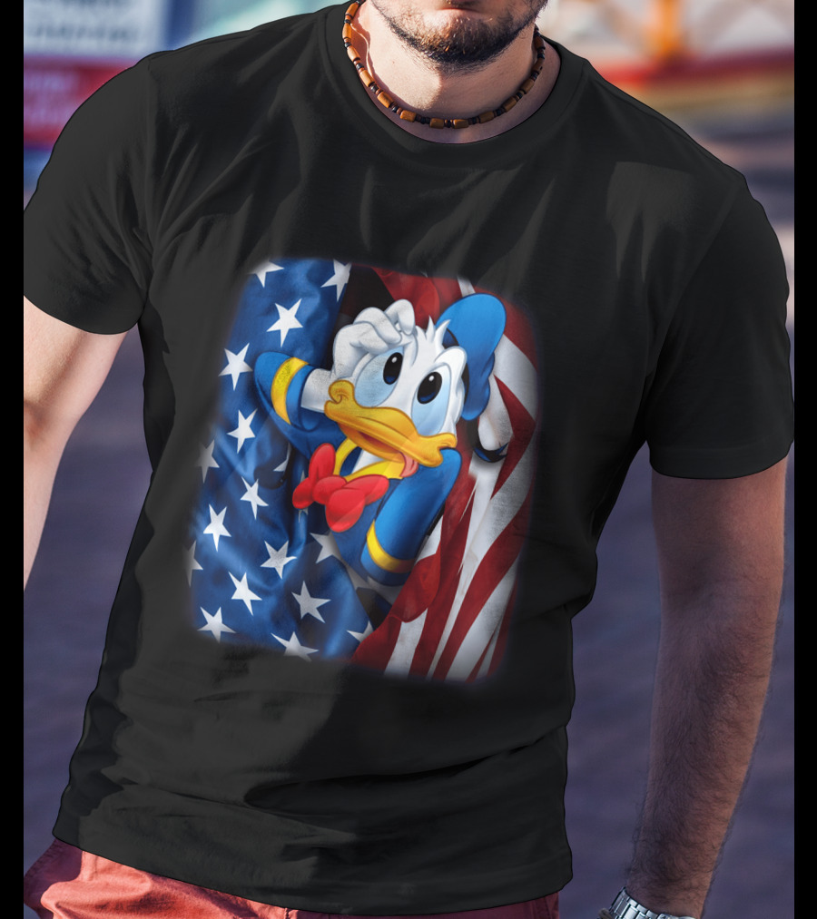 Donald Fourth Of July American Flag T-Shirt