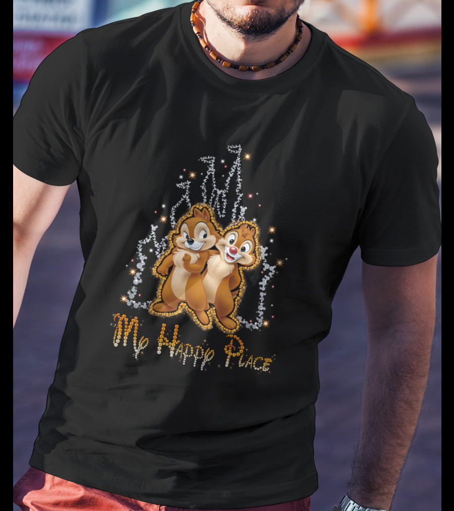 Chip N Dale My Happy Place Sparkling T-Shirt