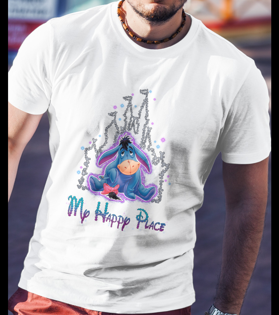 Eeyore My Happy Place Disney Castle T-Shirt