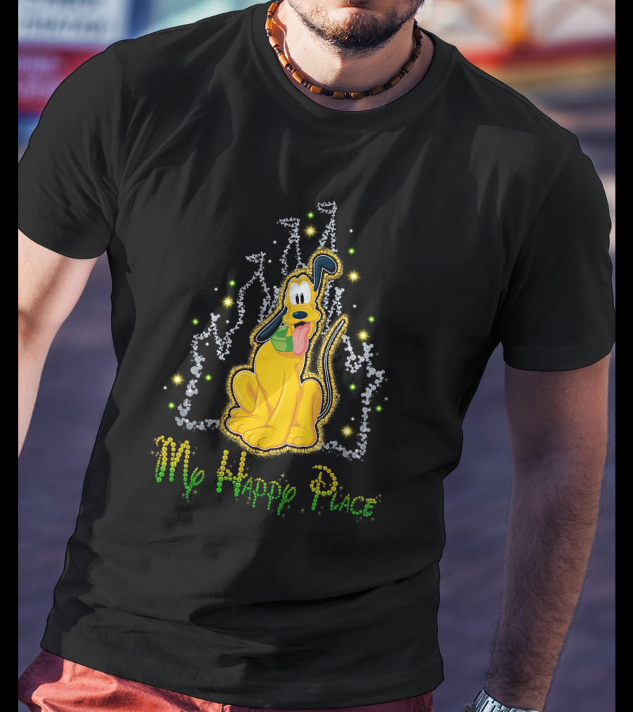Pluto Disney My Happy Place T-Shirt