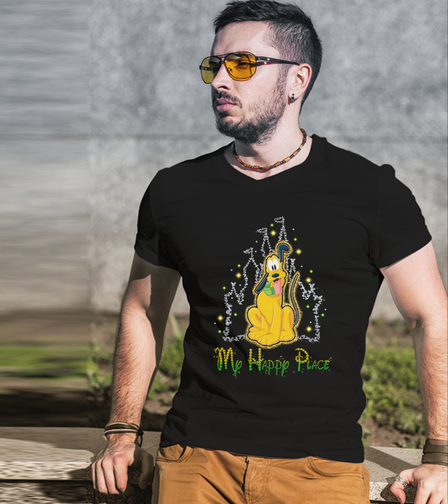 Pluto Disney My Happy Place T-Shirt