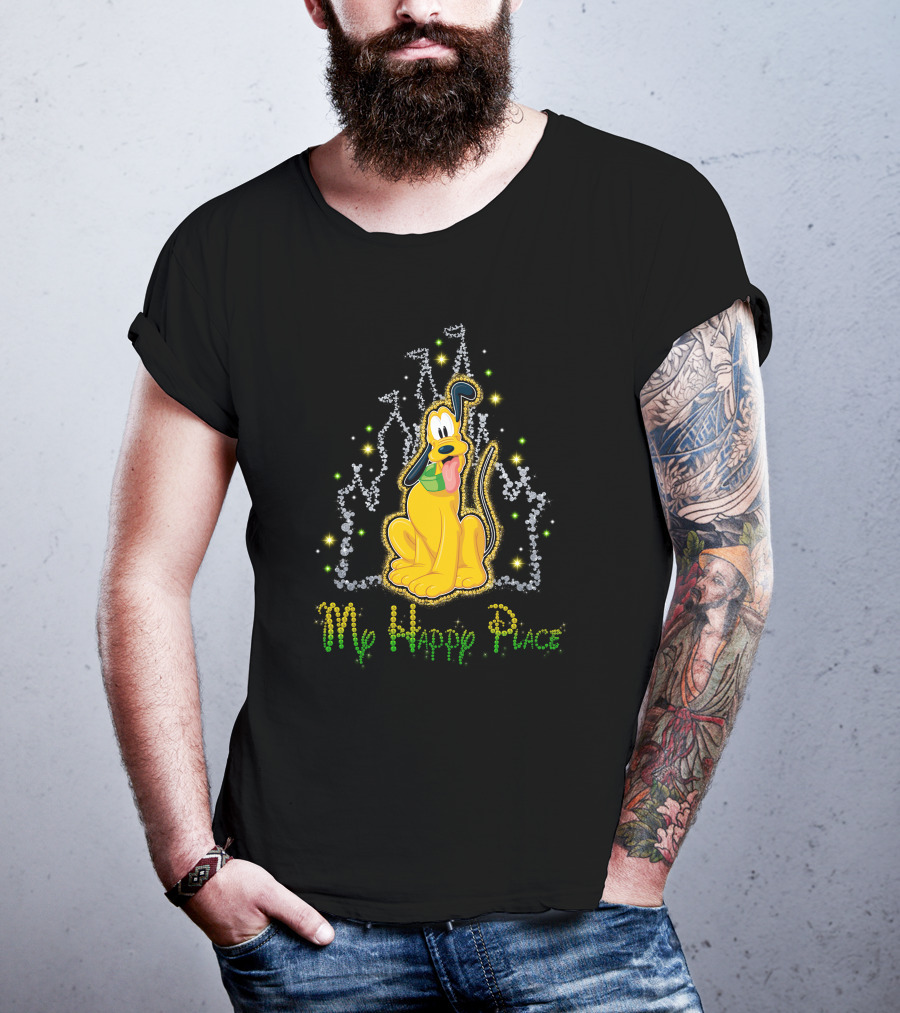 Pluto Disney My Happy Place T-Shirt