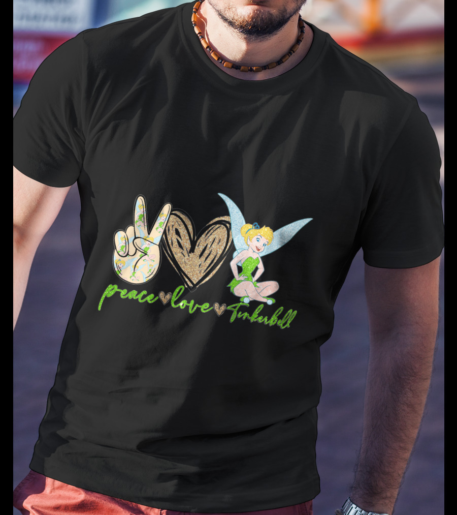 Peace Love Tinkerbell Fairy Magic T-Shirt