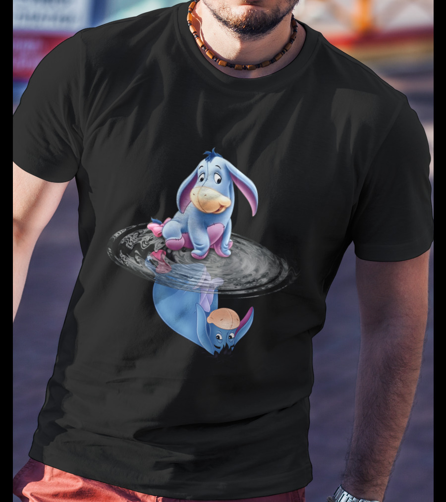 Eeyore Reflection In Water Ripple T-Shirt