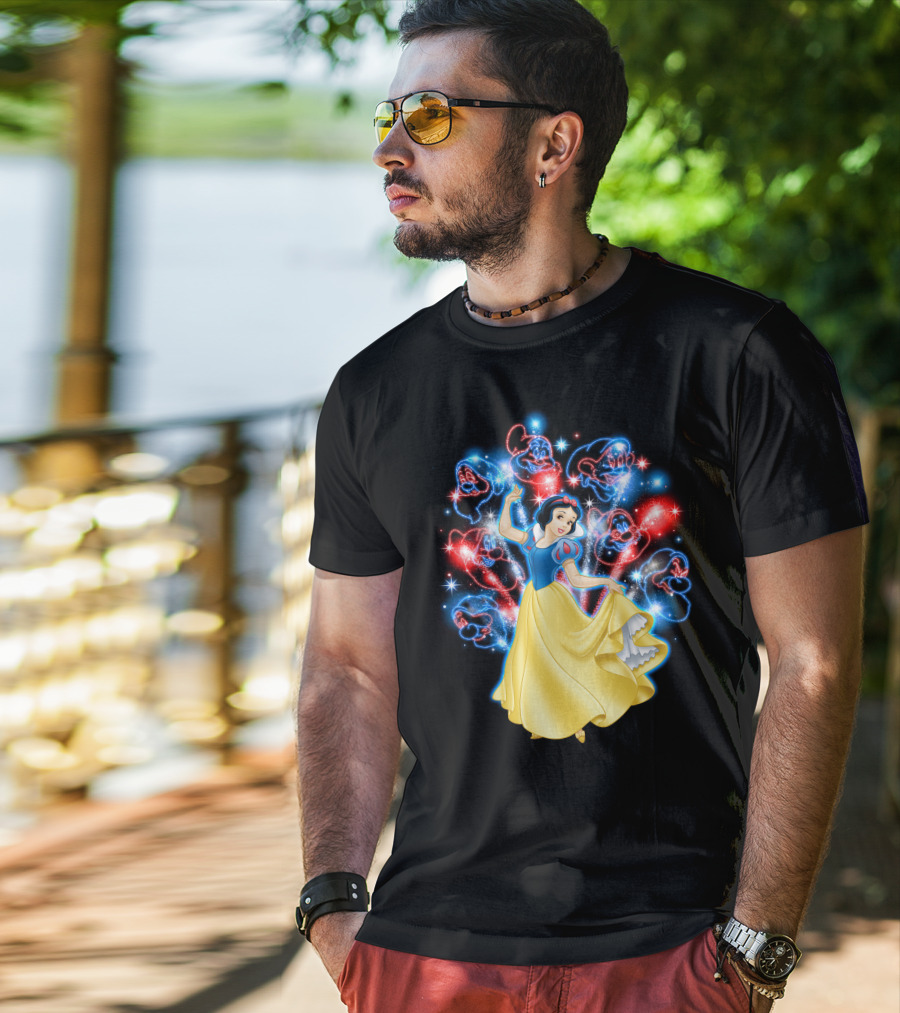 Snow White And Genie Firework Extravaganza T-Shirt