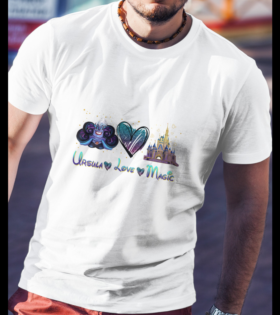 Ursula Heart Love Magic Castle Fantasy T-Shirt