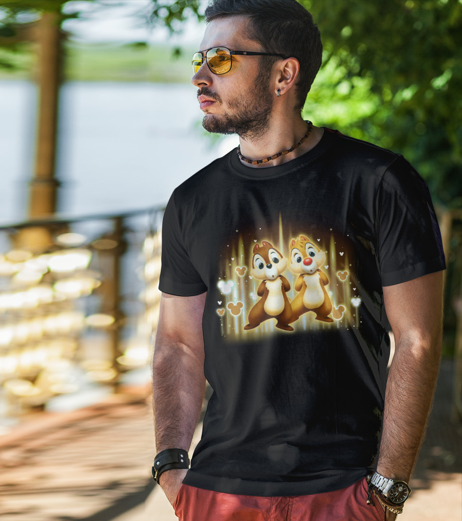 Chip And Dale Mickey Mouse Love T-Shirt