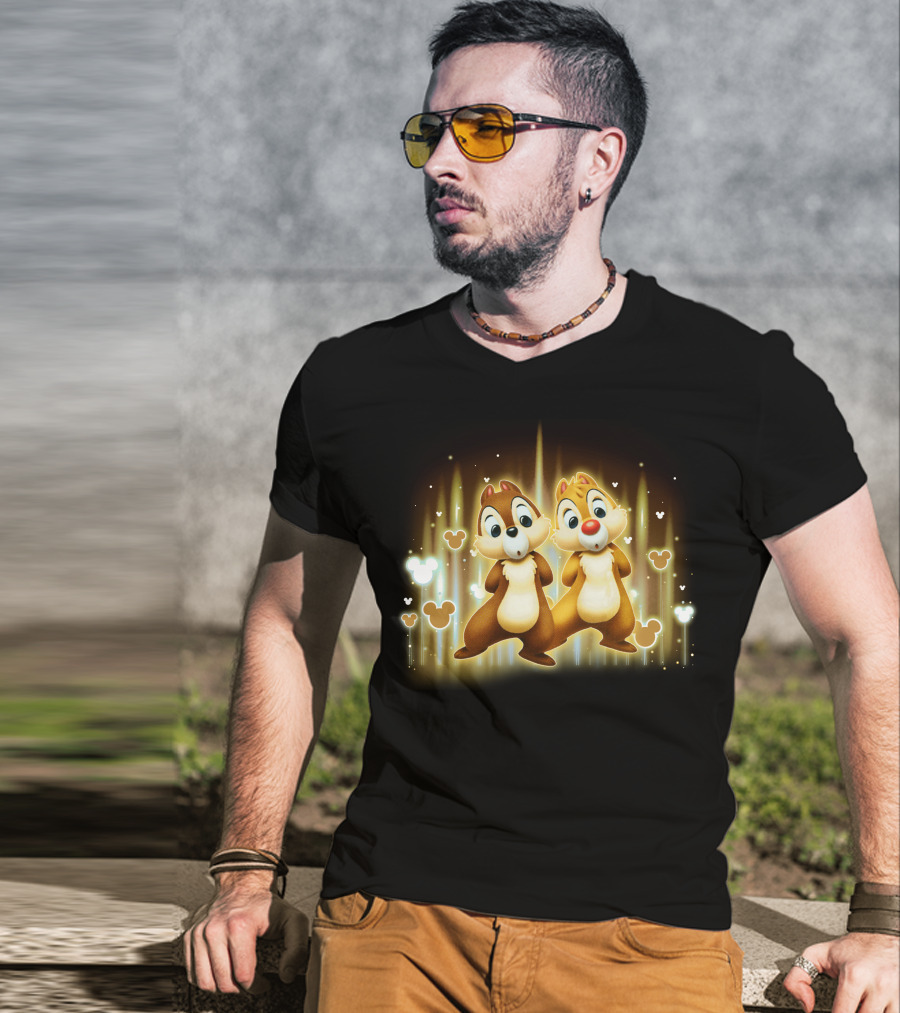 Chip And Dale Mickey Mouse Love T-Shirt
