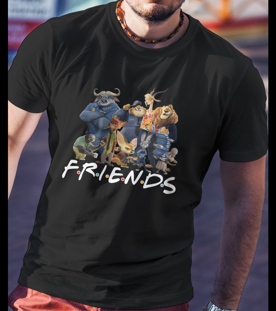 Zootopia Characters Friends TV Show T-Shirt