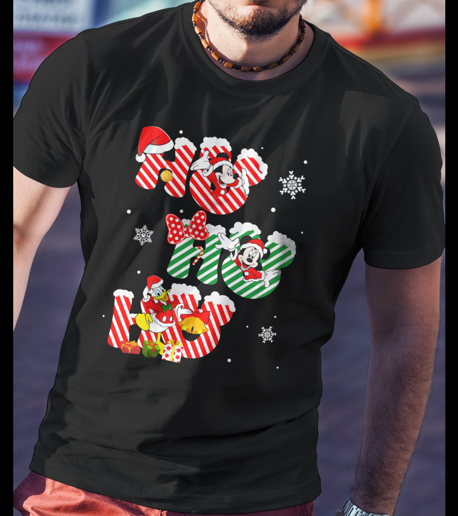MK And DN Christmas Ho Ho Ho Holiday Fun T-Shirt