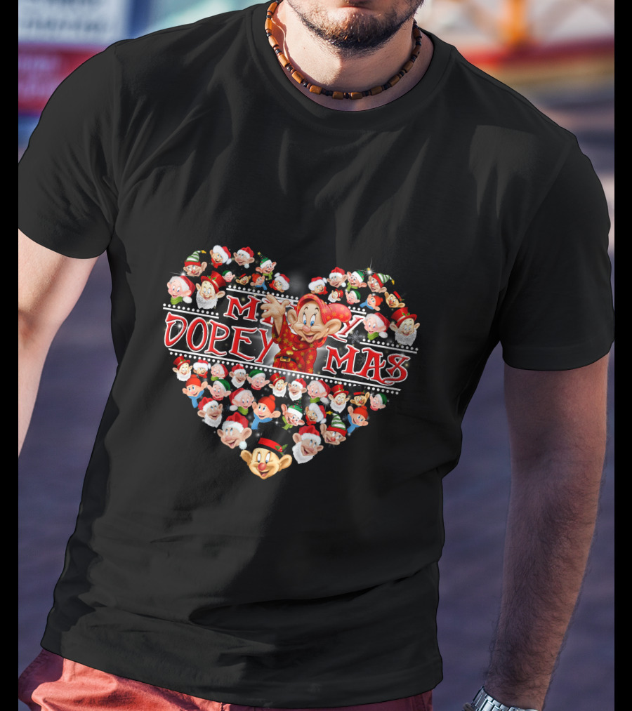 Merry Dopeymas Heart Holiday Dopey Collection T-Shirt