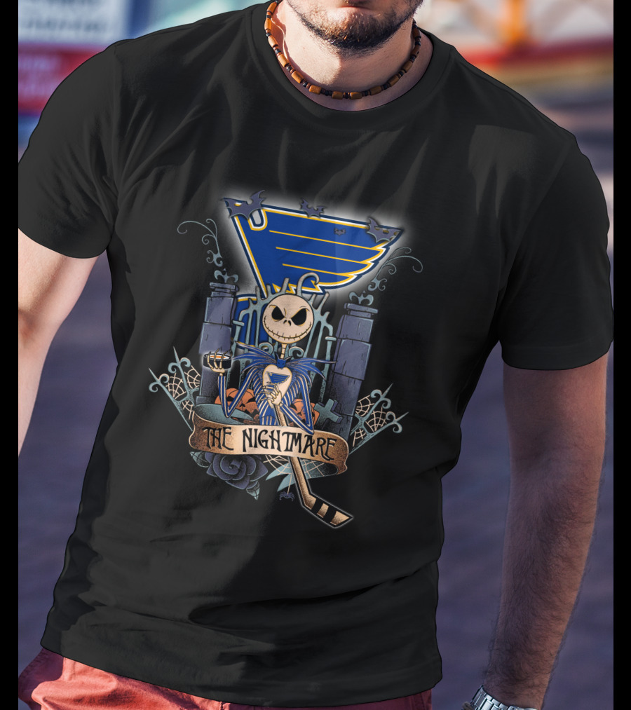 The Nightmare Before Christmas St. Louis Hockey T-Shirt