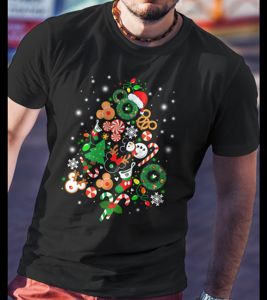 Disney Christmas Holiday Icons T-Shirt